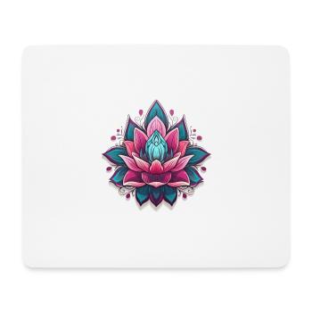 Lotus - Tapis de souris (format paysage) - blanc - Devant