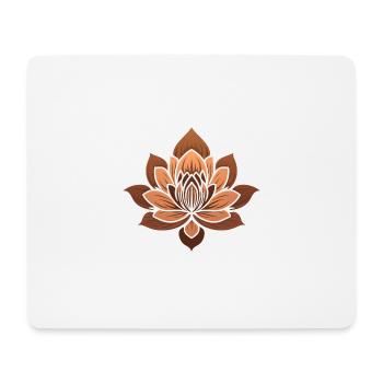 Lotus - Tapis de souris (format paysage) - blanc - Devant