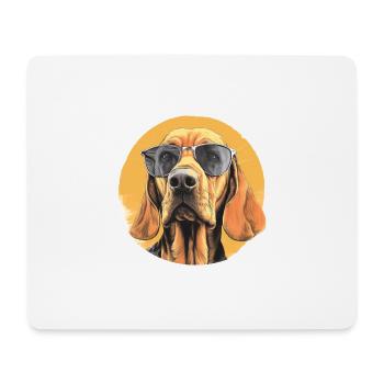Schweißhund - Mousepad (Querformat) - Weiß - Vorne