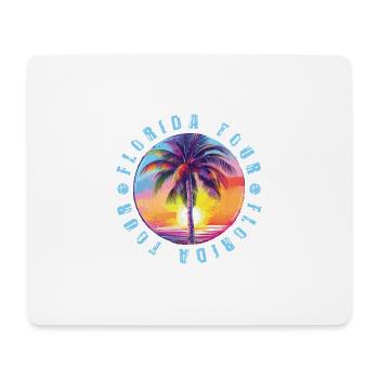 Tour de Floride Coloré - Tapis de souris (format paysage) - blanc - Devant