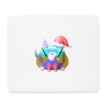 Miaui Christmas! - Mousepad (Querformat) - Weiß - Vorne