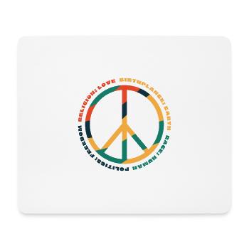 human rights - Mouse Pad (horizontal) - white - Front