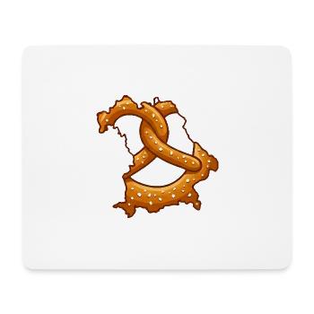 Bretzels de Bavière | Bavière robuste - Tapis de souris (format paysage) - blanc - Devant