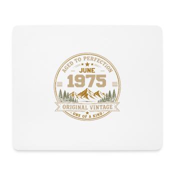 Vintage Juin 1975 - Perfection Originale Juin 1975 - Tapis de souris (format paysage) - blanc - Devant