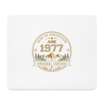 Vintage Juin 1977 - Perfection Originale Juin 1977 - Tapis de souris (format paysage) - blanc - Devant
