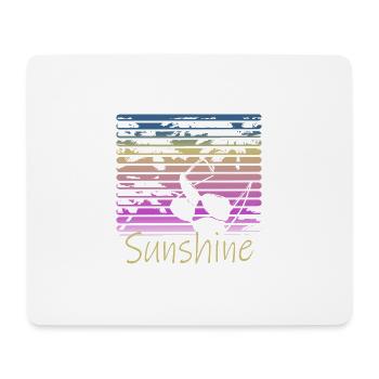 Sunshine Retro Sunglasses - Mouse Pad (horizontal) - white - Front