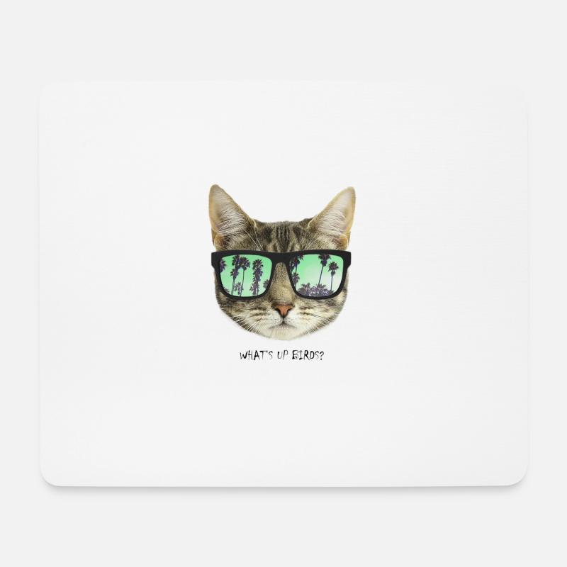 What's Up Birds? - Mousepad (Querformat) - Weiß