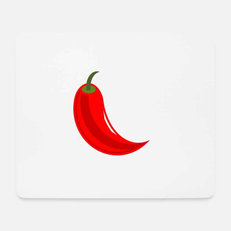 pepper_clean.png - Mousepad (Querformat) - Weiß