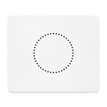 Sterne Kreis Geometrie - Mousepad (Querformat) - Weiß - Vorne