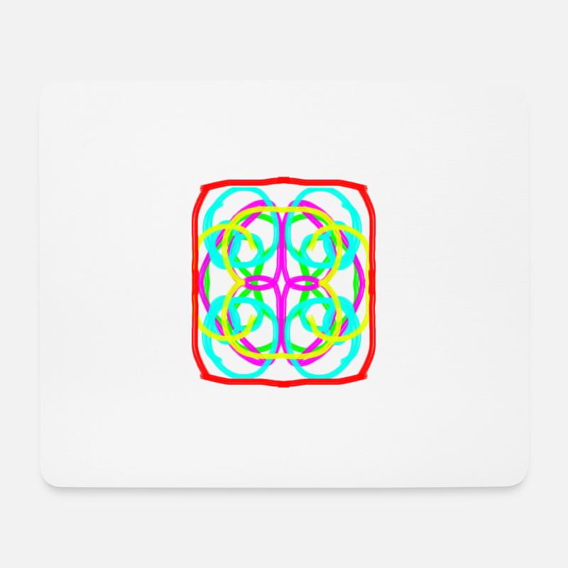 Color circel - Mousepad (Querformat) - Weiß