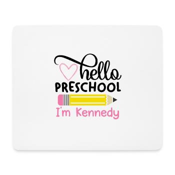 Hello Preschool - Mouse Pad (horizontal) - white - Front