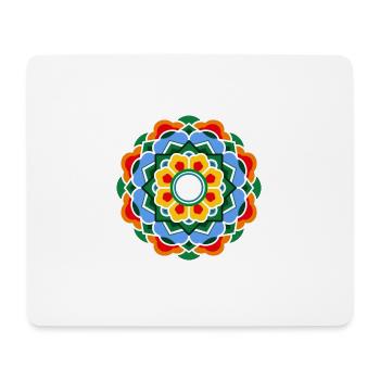 Dancheong 단청 - single (Ver.8) - Tapis de souris (format paysage) - blanc - Devant
