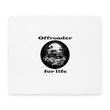 Tout-terrain pour la vie - Tapis de souris (format paysage) - blanc - Devant