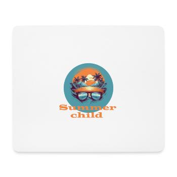 Enfant d’été - Tapis de souris (format paysage) - blanc - Devant