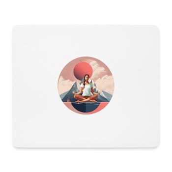 Yoga, Namaste, chill, customizable - Mouse Pad (horizontal) - white - Front