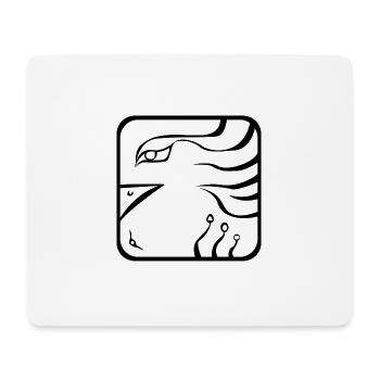 15 Kin Maya Adler BLK - Mousepad (Querformat) - Weiß - Vorne