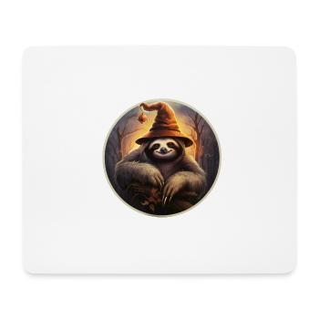Halloween Faultier - Mousepad (Querformat) - Weiß - Vorne