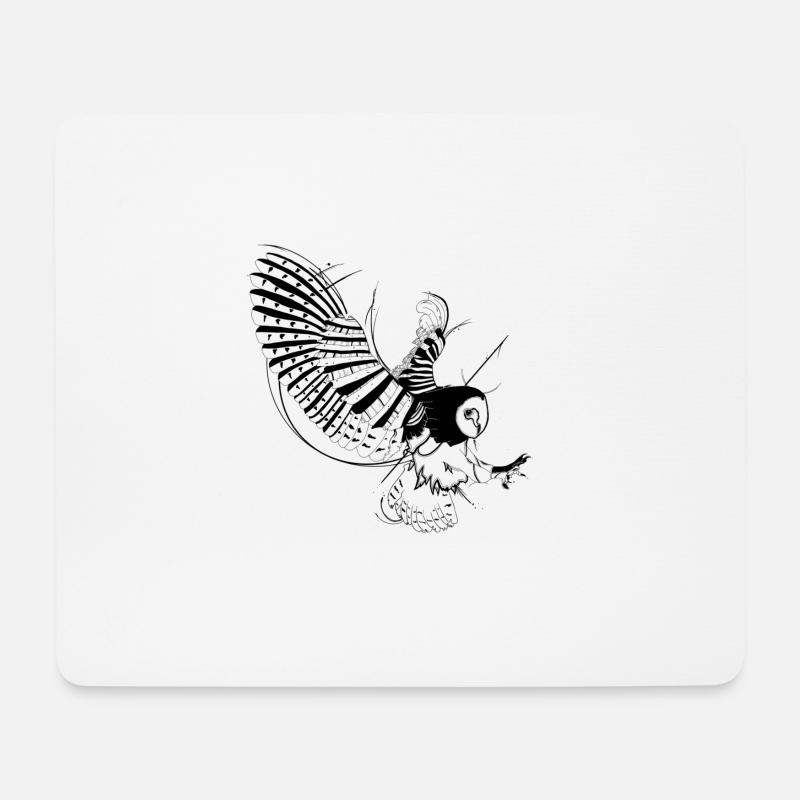 Owl - Mouse Pad (horizontal) - white