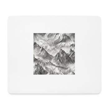 Berge - Mousepad (Querformat) - Weiß - Vorne