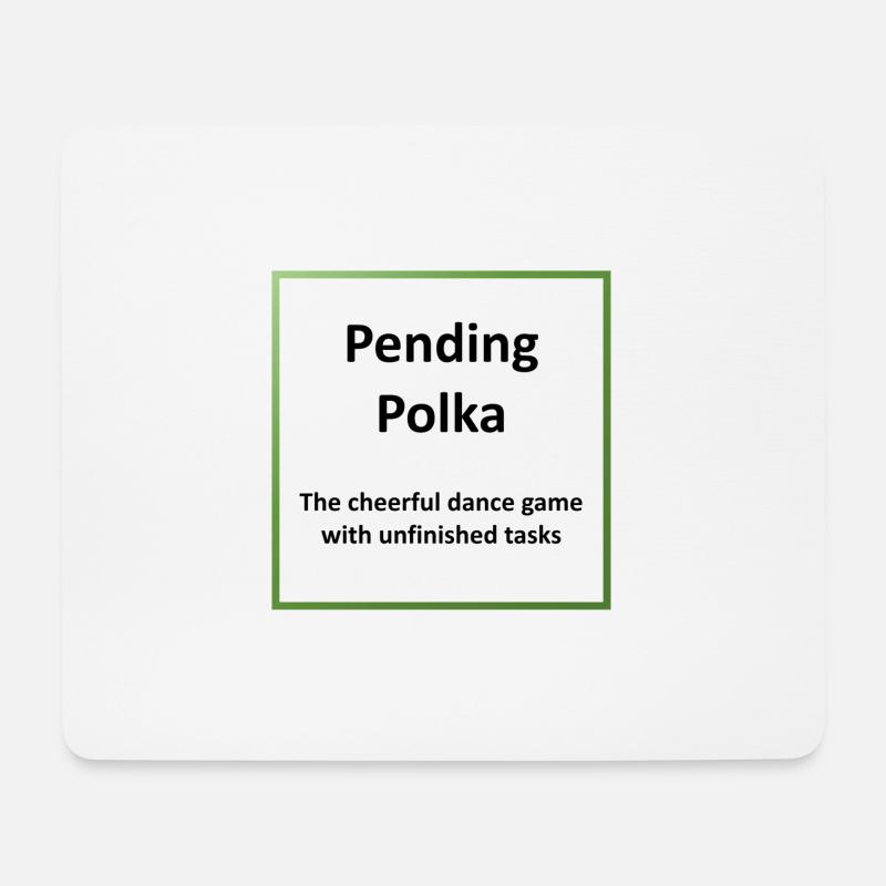 Pending Polka - Mousepad (Querformat) - Weiß