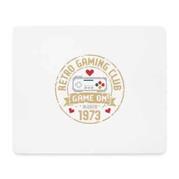 Mars 1973 Cadeau d’anniversaire Mars 1973 Né - Tapis de souris (format paysage) - blanc - Devant