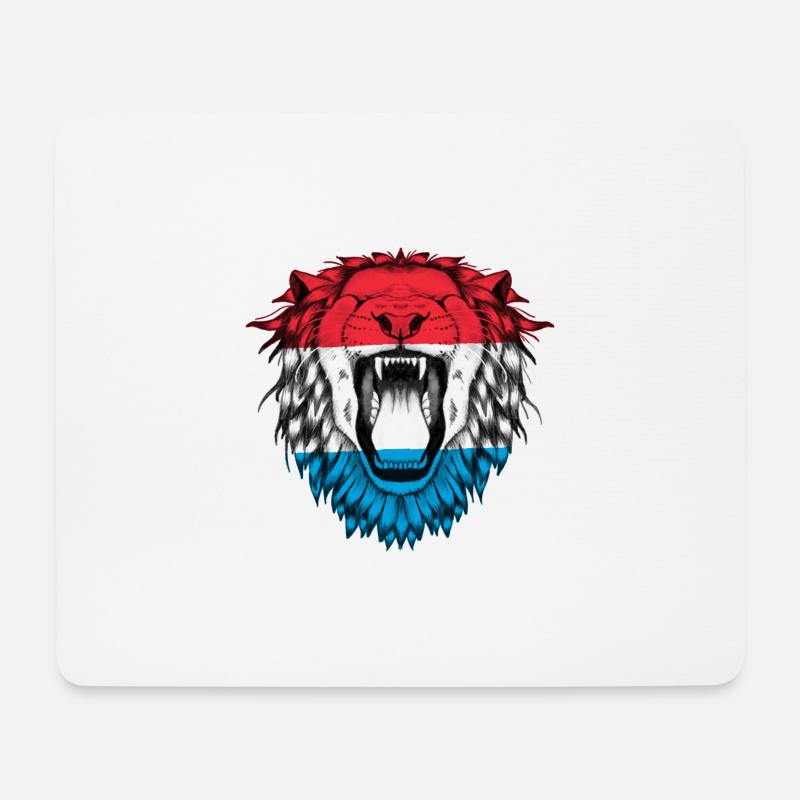 Luxemburg - Mousepad (Querformat) - Weiß