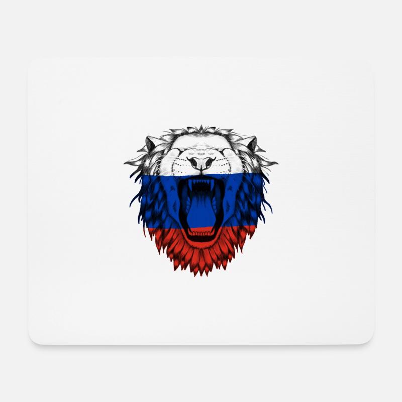 Russie - Tapis de souris (format paysage) - blanc