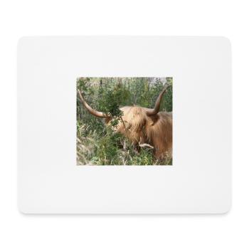 jetez un coup d’œil à une vache boo - Tapis de souris (format paysage) - blanc - Devant