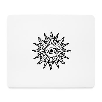 Eye Sun - Mouse Pad (horizontal) - white - Front