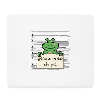 Frosch lustiger Spruch humor Gefängnisbild - Mousepad (Querformat) - Weiß - Vorne