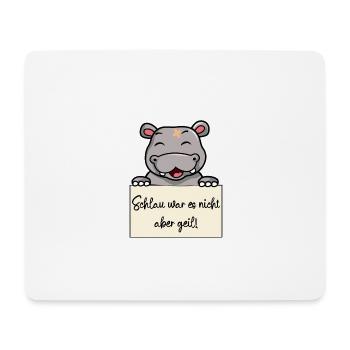 Nilpferd lustiger Spruch humor Gefängnisbild - Mousepad (Querformat) - Weiß - Vorne