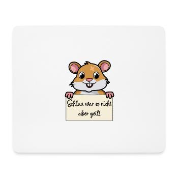 Hamster lustiger Spruch humor Gefängnisbild - Mousepad (Querformat) - Weiß - Vorne