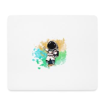 graffiti,painting,colorful, astronaut - Mouse Pad (horizontal) - white - Front