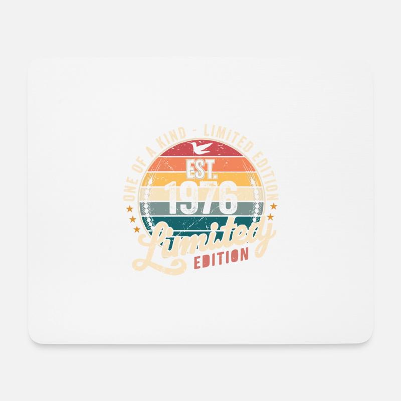 geburtstagsgeschenk 1976 Jahrgang 1976 Retro 1976 - Mousepad (Querformat) - Weiß