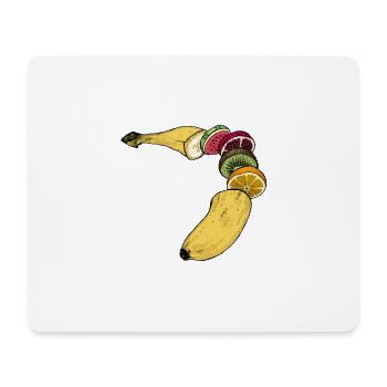 Fruitana - Mousepad (Querformat) - Weiß - Vorne