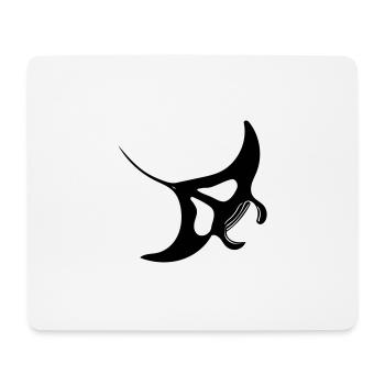 Manta Rochen Vector - Mousepad (Querformat) - Weiß - Vorne