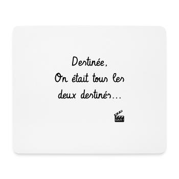 Destinée, on était tous les 2 destinés. Père Noël - Tapis de souris (format paysage) - blanc - Devant