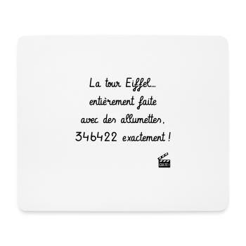 Le Dîner de cons - Réplique Culte - Humour - Tapis de souris (format paysage) - blanc - Devant
