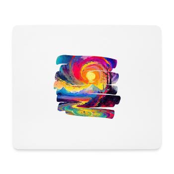 Natural Kaleidoscope - Mouse Pad (horizontal) - white - Front