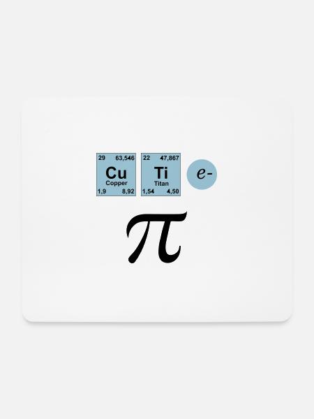Cutie Pi, Nerd - Mousepad (Querformat) - Weiß