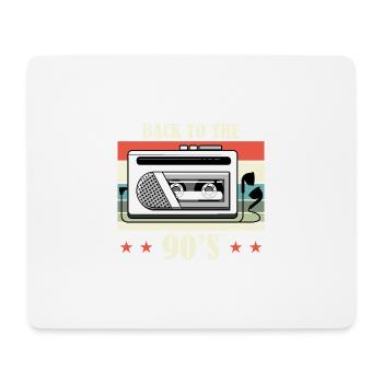 Walkman Retour aux années 90 - Idée cadeau - Tapis de souris (format paysage) - blanc - Devant