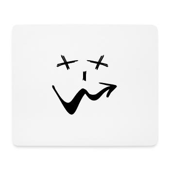 smile maske lacht smart comic funmotiv - Mousepad (Querformat) - Weiß - Vorne