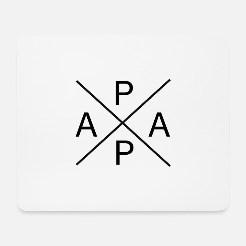 Papa geworden - Mousepad (Querformat) - Weiß