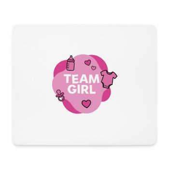 Team Girl Baby Shower Design - Mouse Pad (horizontal) - white - Front