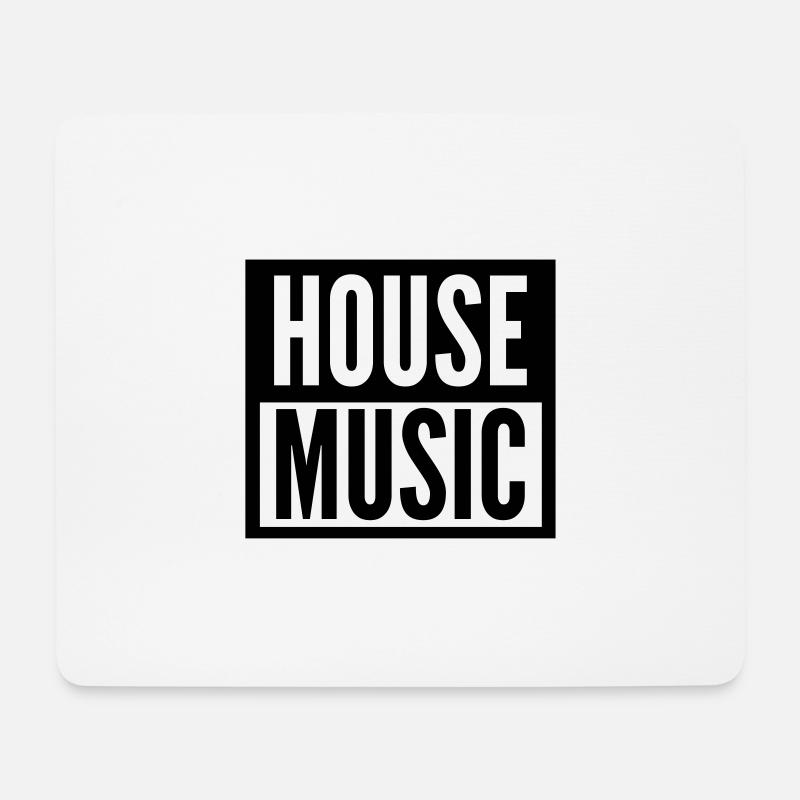 house music - Mouse Pad (horizontal) - white