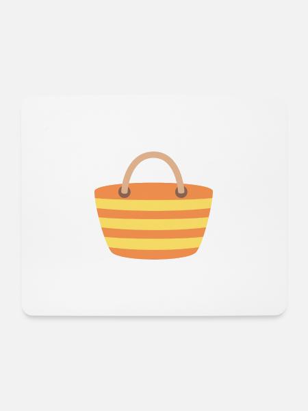 Strand Tasche - Mousepad (Querformat) - Weiß