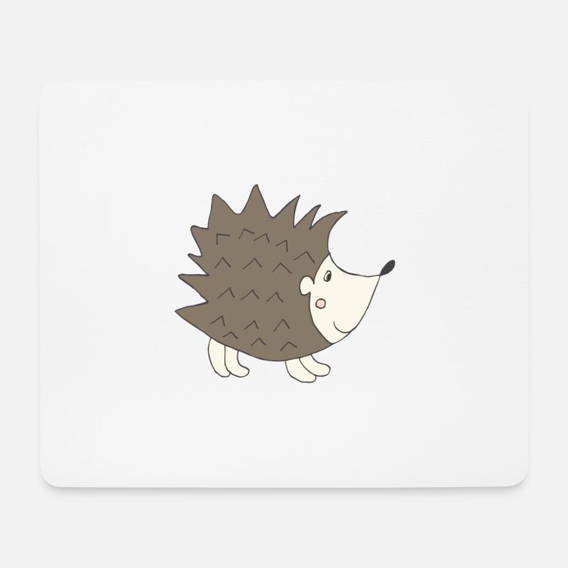 igel - Mousepad (Querformat) - Weiß