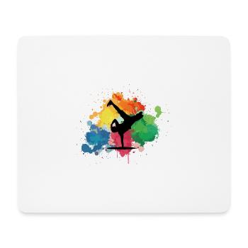 Break dancers - Mouse Pad (horizontal) - white - Front