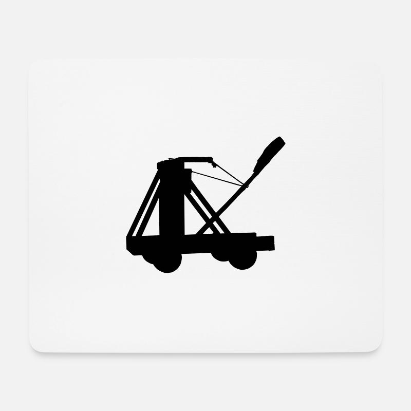 Katapult - Mousepad (Querformat) - Weiß