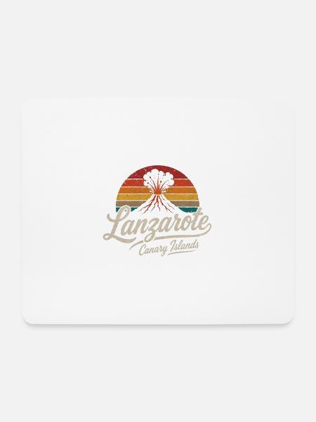 Lanzarote - Canary Islands - Kanaren - Vulkane - Mousepad (Querformat) - Weiß